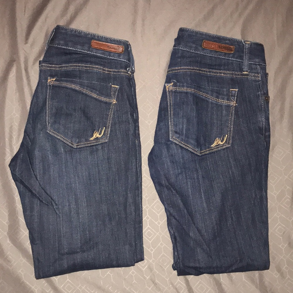 Express Size 2S Low Rise Denim Jean Leggings